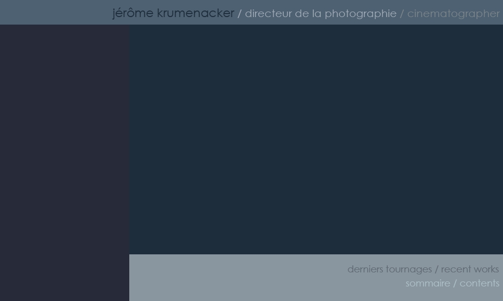 directeur de la photographie - cinematographer