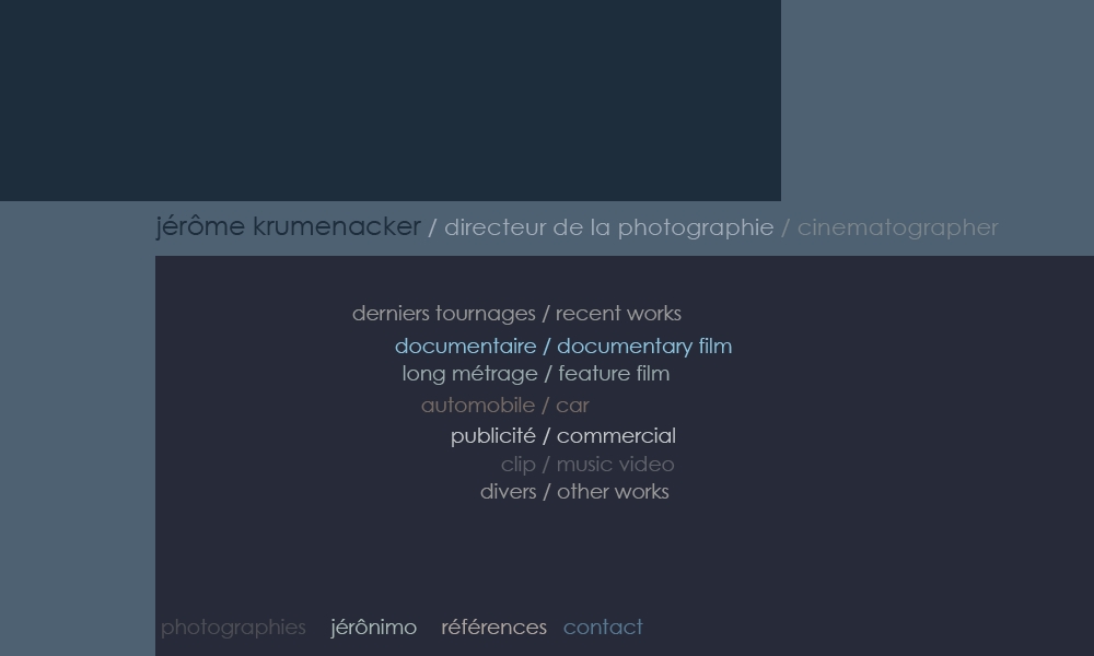 directeur de la photographie - cinematographer